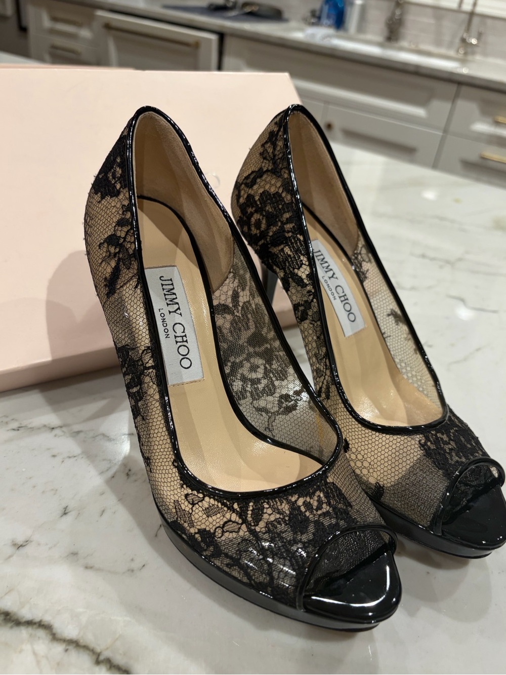 Jimmy Choo lace pumps- 6.5 NEW